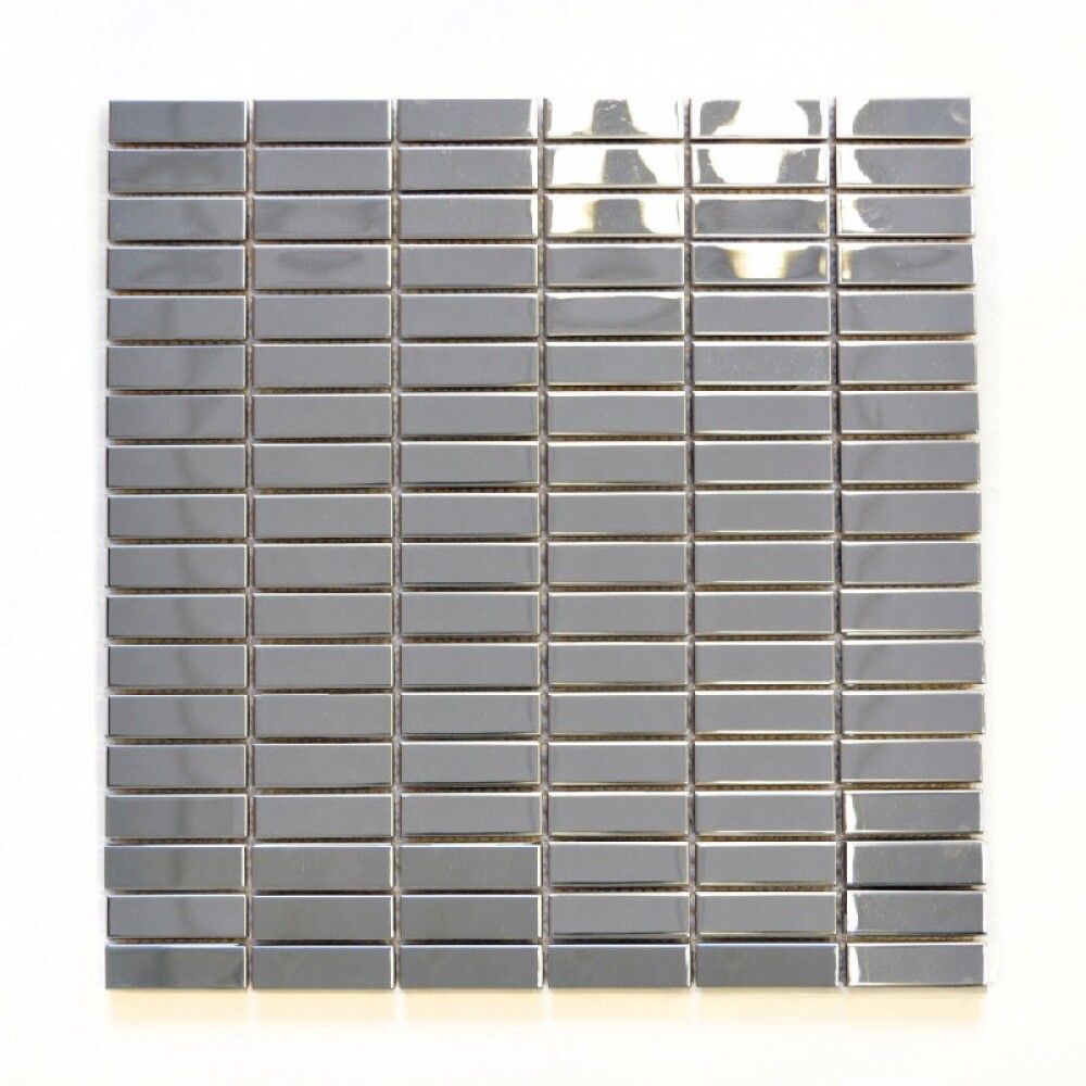 Mosaiik Silver Steel läikiv 29,8 x 30 cm