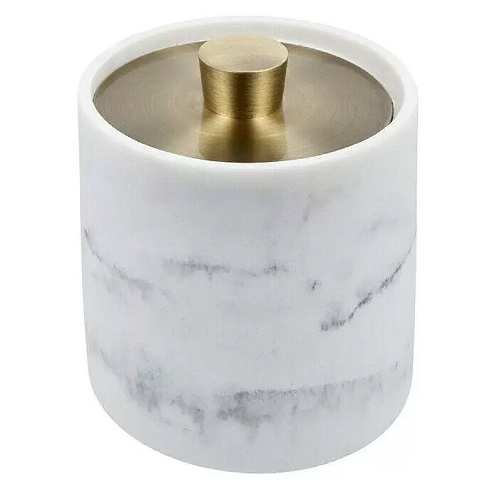 Vatipatjade tops Camargue Marmel valge/kuldne Ø 9,3 x 9,9 cm