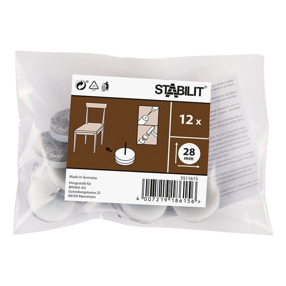 Mööblikaitsevilt Stabilit valge 28 mm