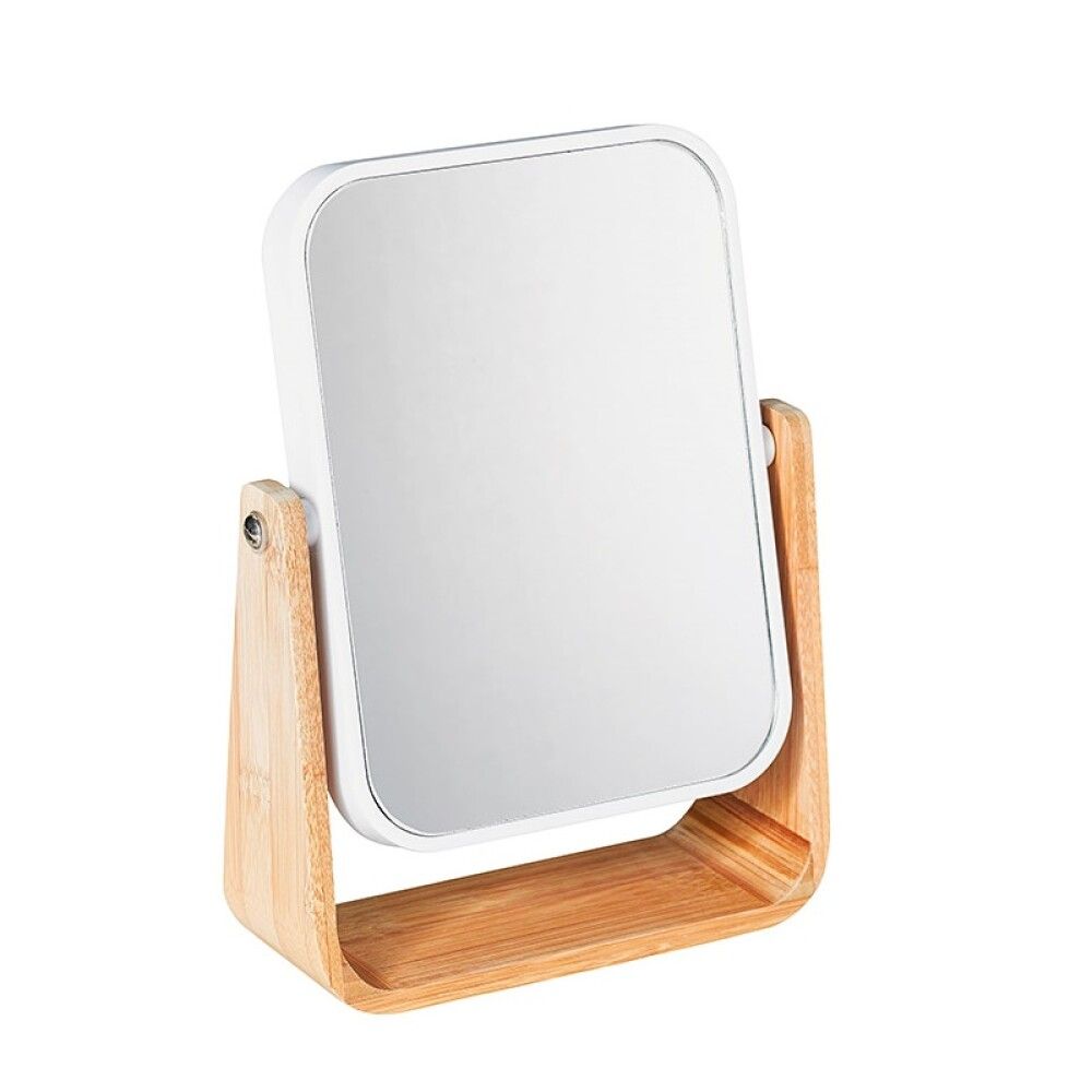 Kosmeetikapeegel Venus Palma valge/bambus