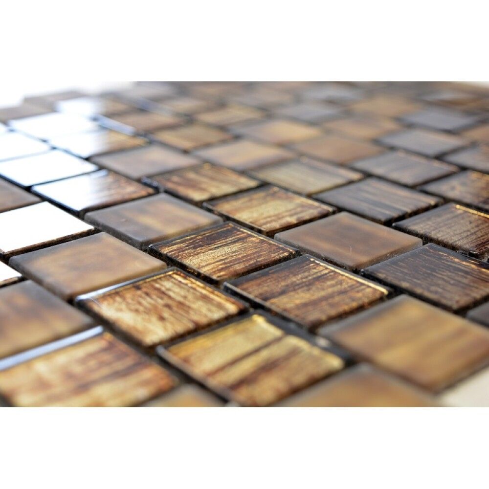 Klaasmosaiik Quadrat pruun 28,6 x 31,8 cm