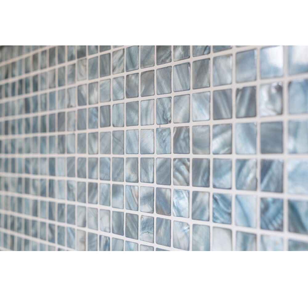 Mosaiik Quadrat Mix sinine/hall 30 x 30 cm