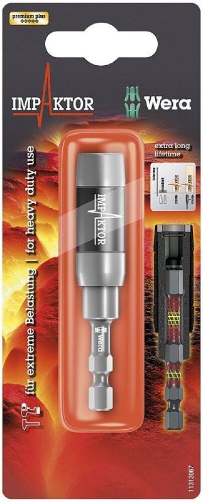 Kruviotsiku hoidja Wera Impaktor 897/4 IMP R 1/4" x 75 mm