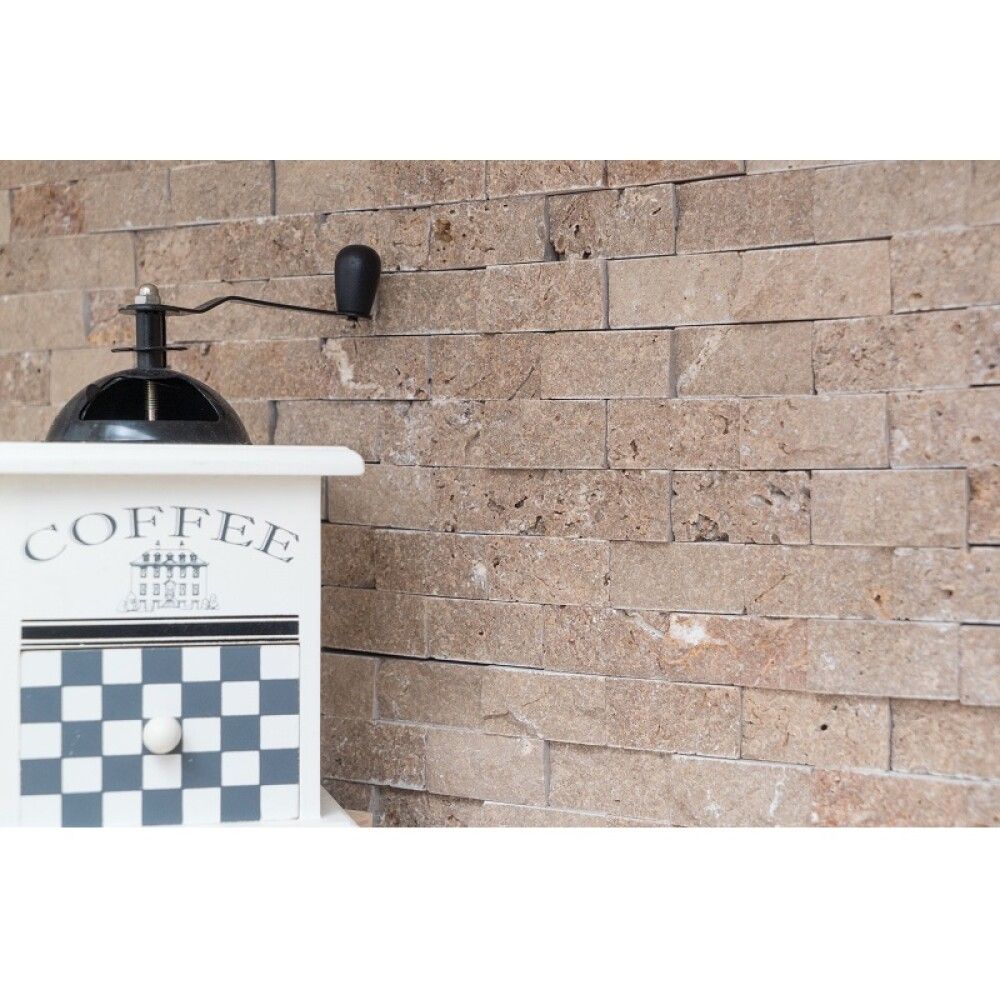 Mosaiik Brick Splitface 3D pruun 30,5 x 29 cm