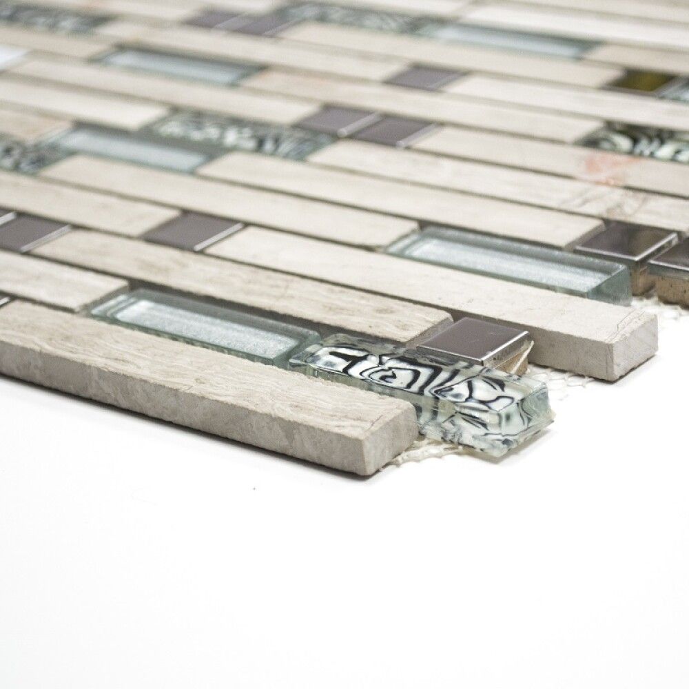 Klaasmosaiik Crystal Mix valge 30 x 30 cm