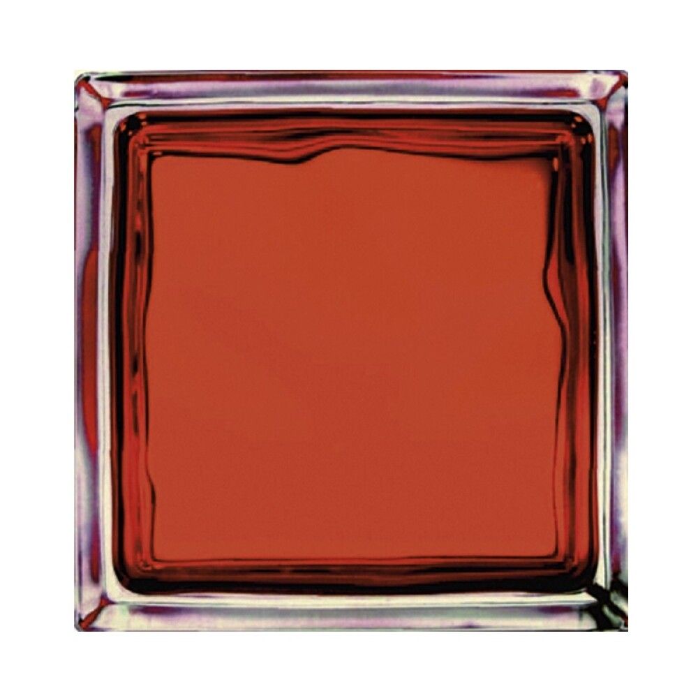 Klaasplokk Wave oranž 190 x 190 x 80 mm