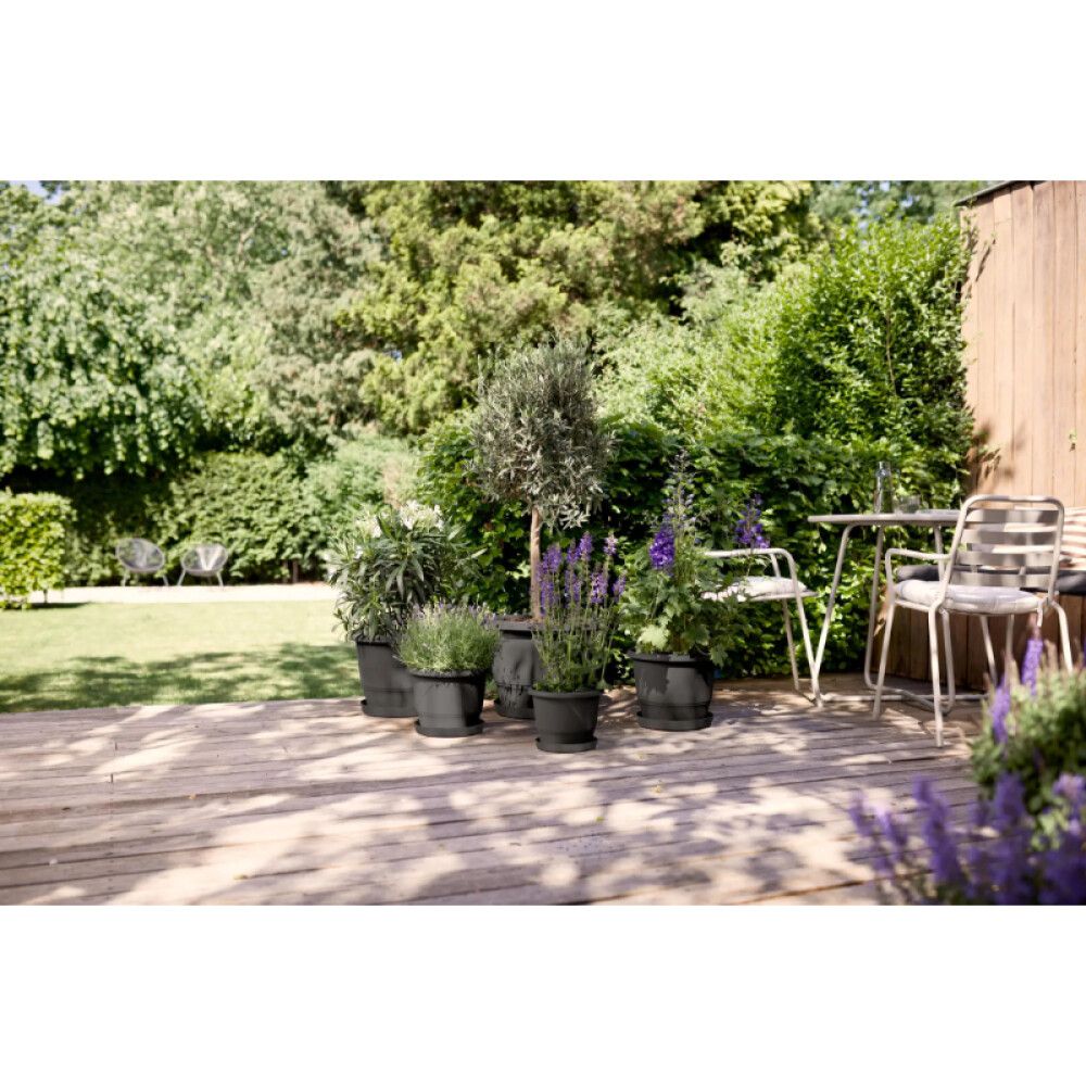 Õuepott Elho Amiga Ø 40 cm, antratsiit