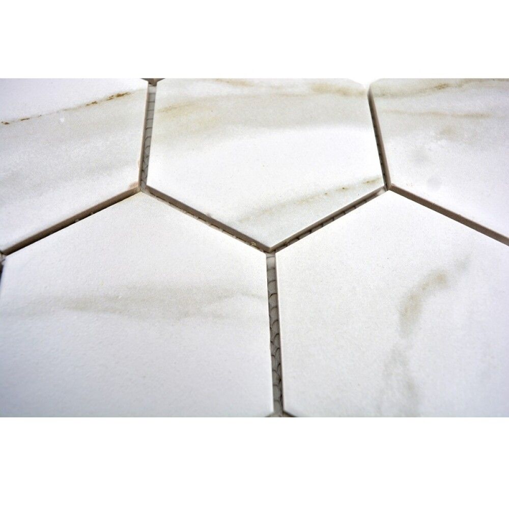 Mosaiik Fliesen Hexagon Calacatta