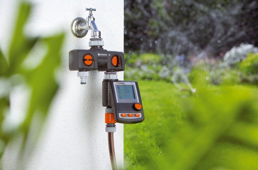 Kahe väljundiga veejaotur