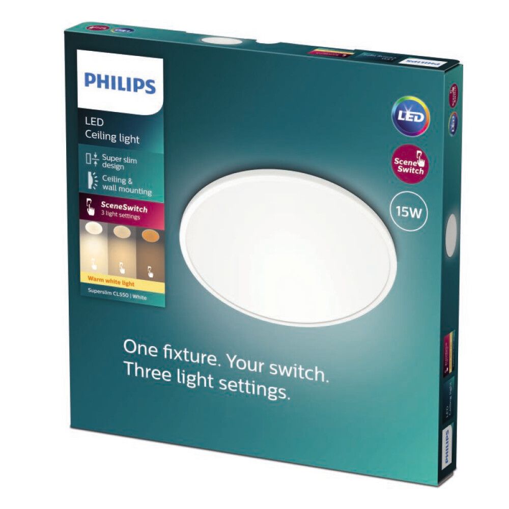 LED-plafoon Philips Superslim CL550 15 W
