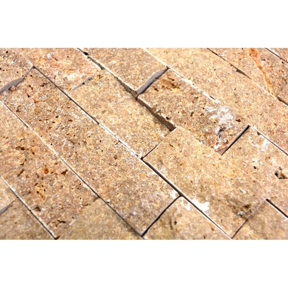 Mosaiik Brick Splitface 3D pruun 30,5 x 29 cm