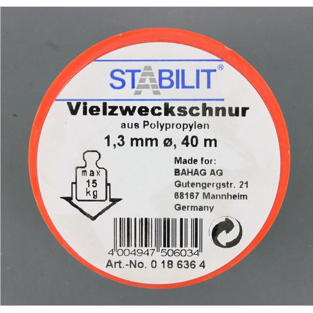 PP-universaalnöör valge 1,3 mm 40 m