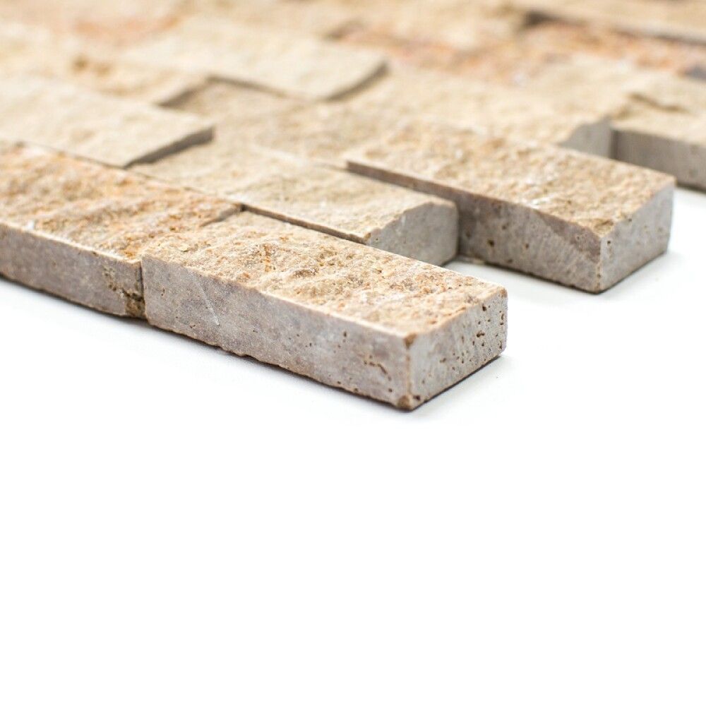 Mosaiik Brick Splitface 3D pruun 30,5 x 29 cm