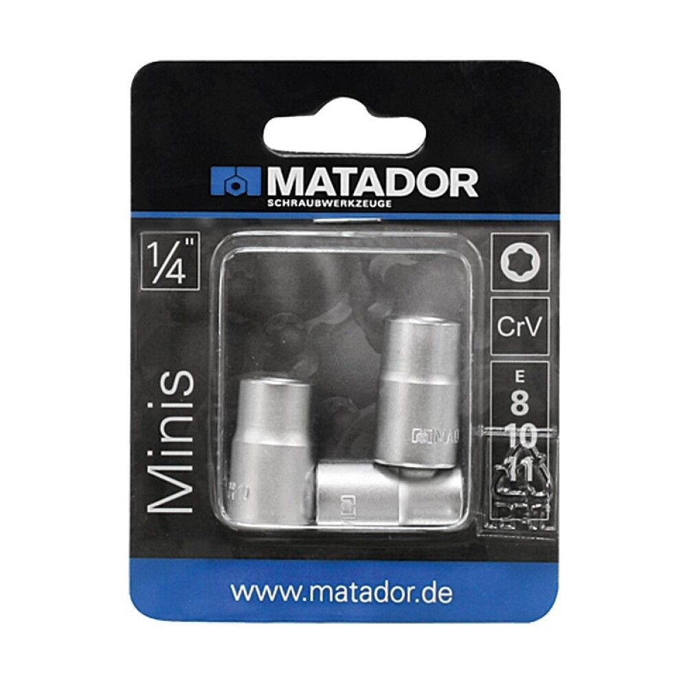 Padrunvõtmete komplekt Matador E8 - E11