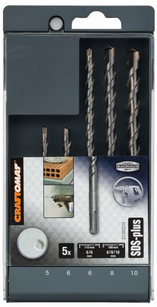 Betoonipuuride komplekt SDS-Plus 5 tk