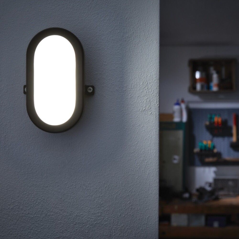 LED-välisvalgusti Ledvance Bulkhead must 11 W