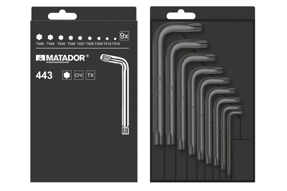 Torx võtmete komplekt TX10 - TX45