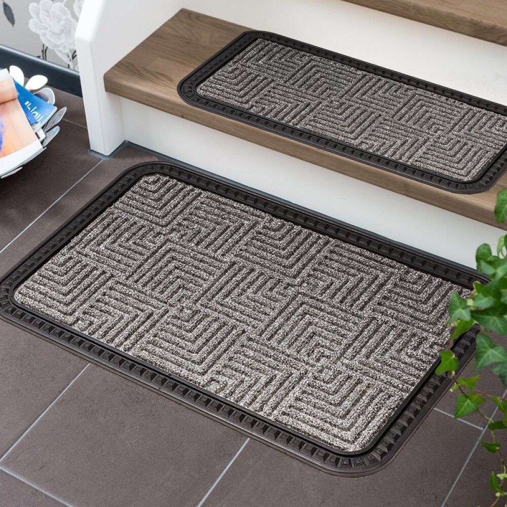 Uksematt Astra Border Star 40 x 60 cm, hõbedane