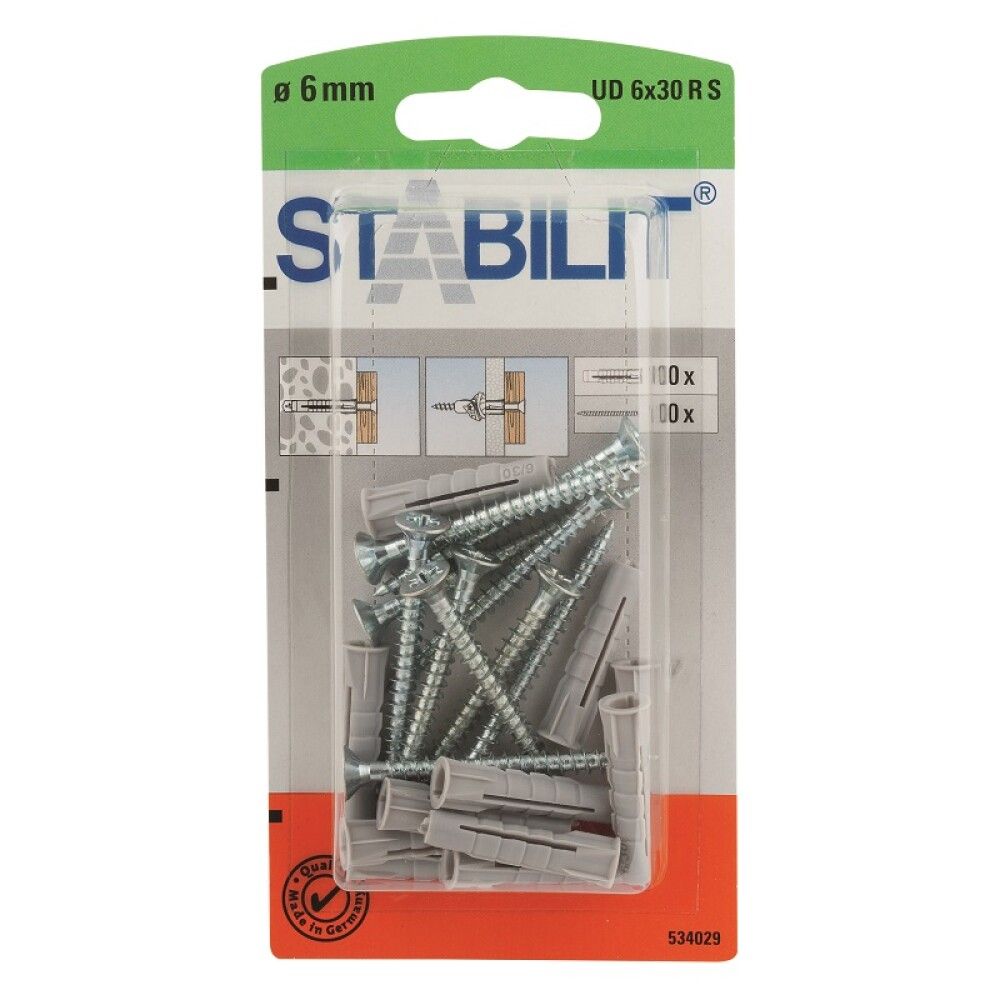 Tüübel kraega Stabilit 6 x 30 mm