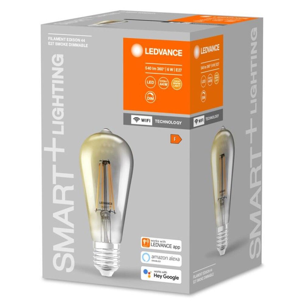 LED-lamp Ledvance SMART+ WIFI Filament Edison DIM 44 6 W/2500 K E27