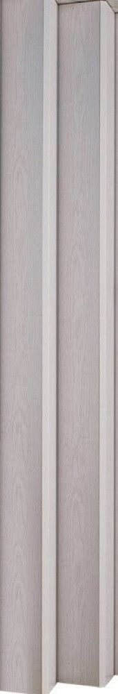 Voldikukse President lisalamell 140 x 2050 mm, valge saar