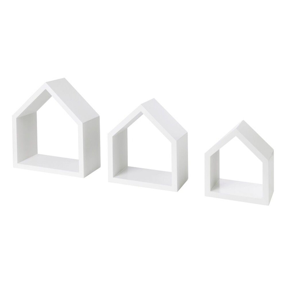 Seinariiulite komplekt Cottage valge 3 tk