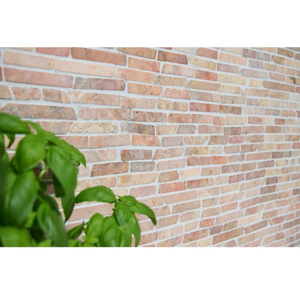 Looduskivimosaiik Bali Mos Brick 145 punane 30,5 x 30,5 cm