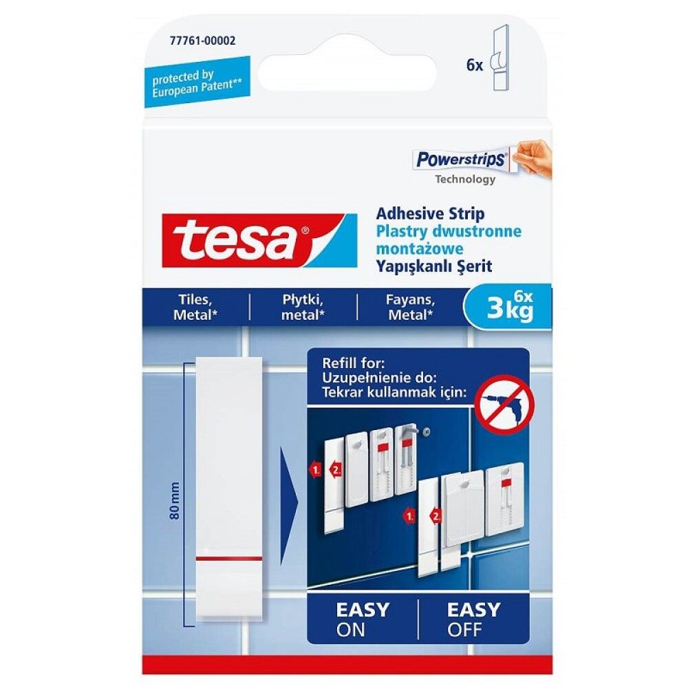 Kahepoolne teip Tesa 3 kg 9 tk