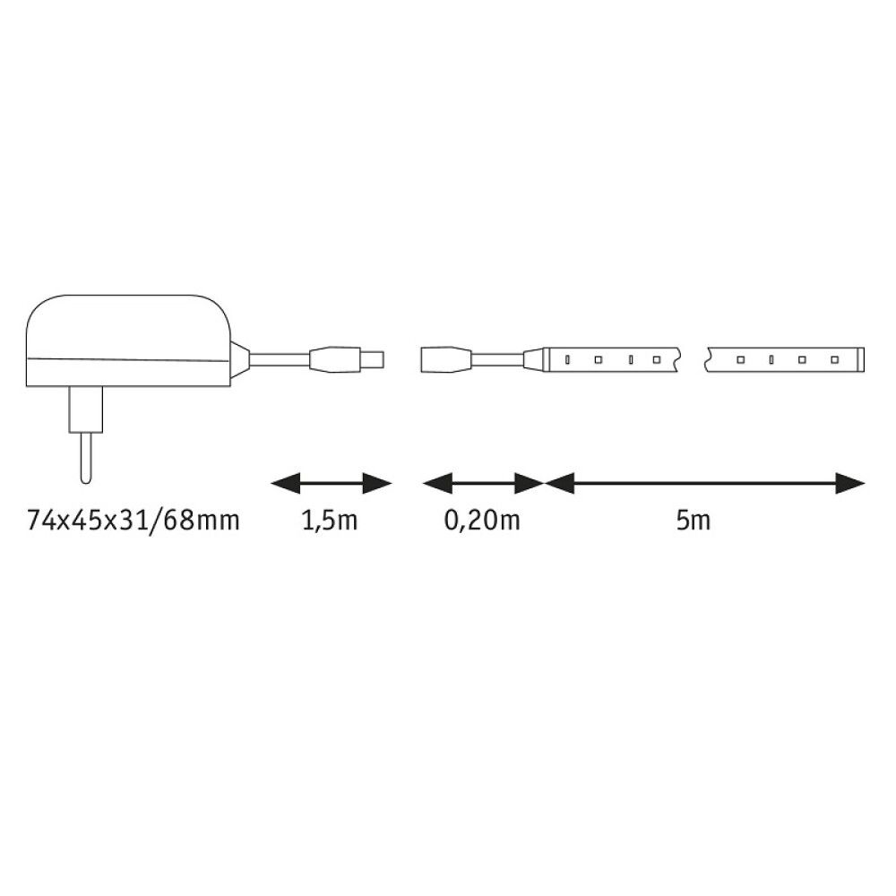 LED- valgusriba Paulmann SimpLED külm valge 5 m