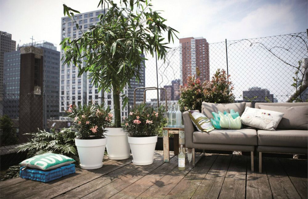 Õuepott Loft Urban Ø 30 cm, tumehall