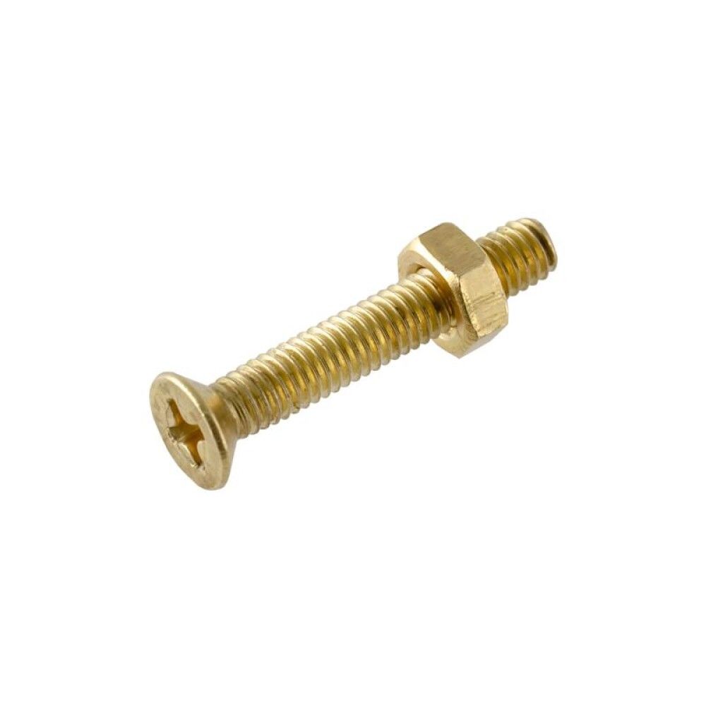 Süviskruvid koos mutriga Stabilit messing M5x20 mm 6 tk