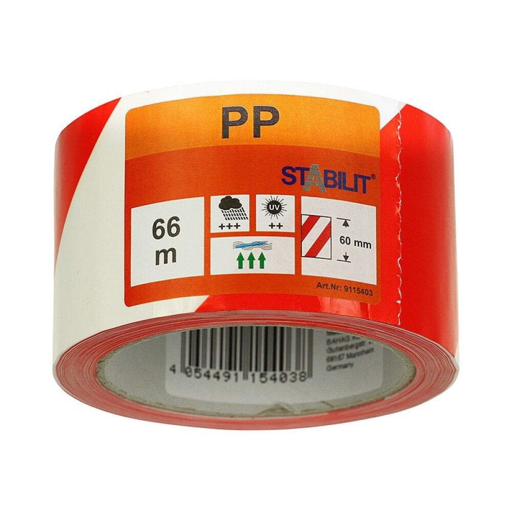 Ohulint Stabilit punane-valge 50 mm 66 m