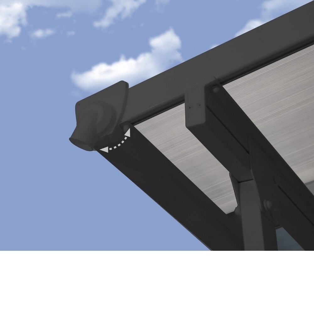 Terrassikatus Solid Elements Martina hall 3,05 x 3 m