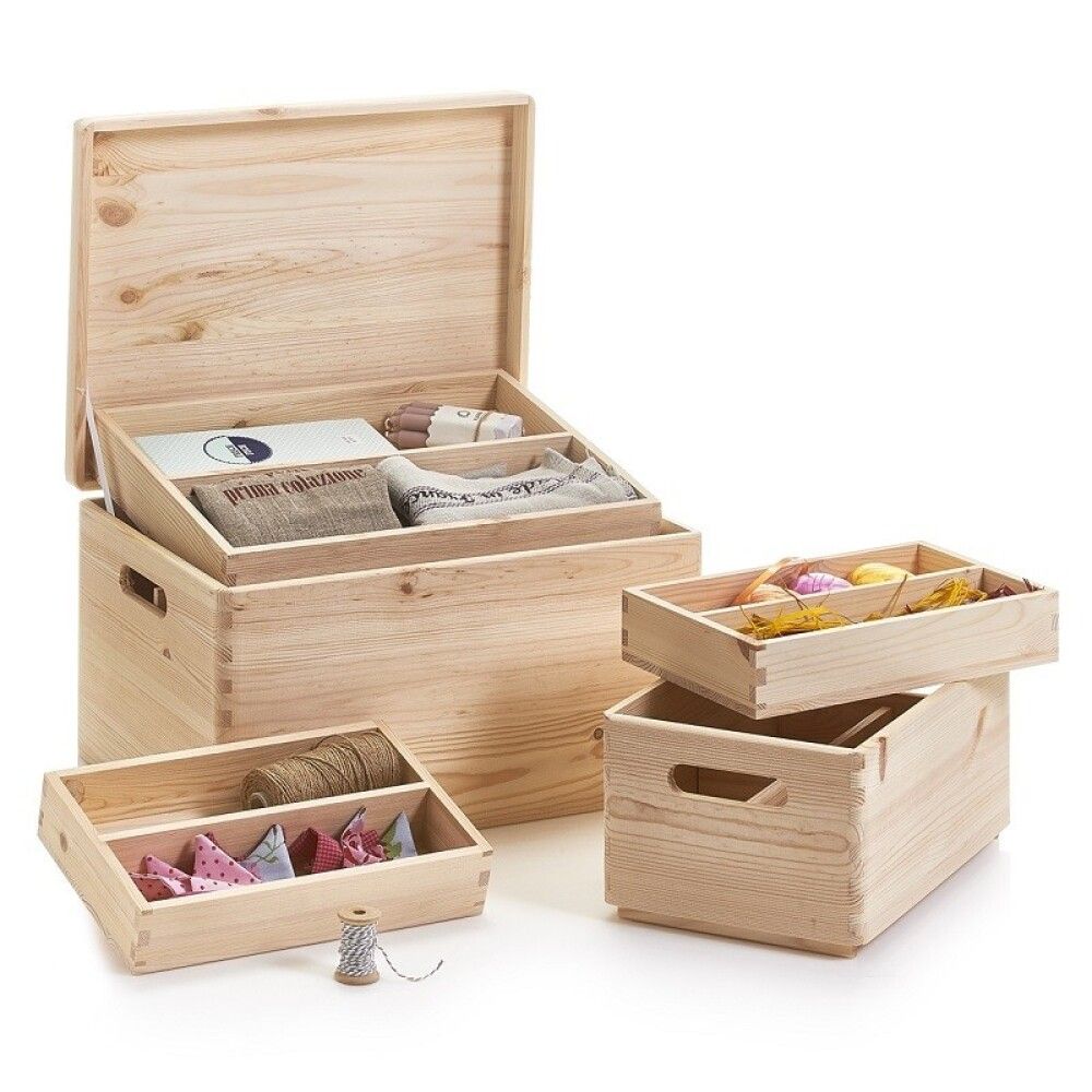 Puidust kasti sisu Zeller 36 x 27 x 5 cm