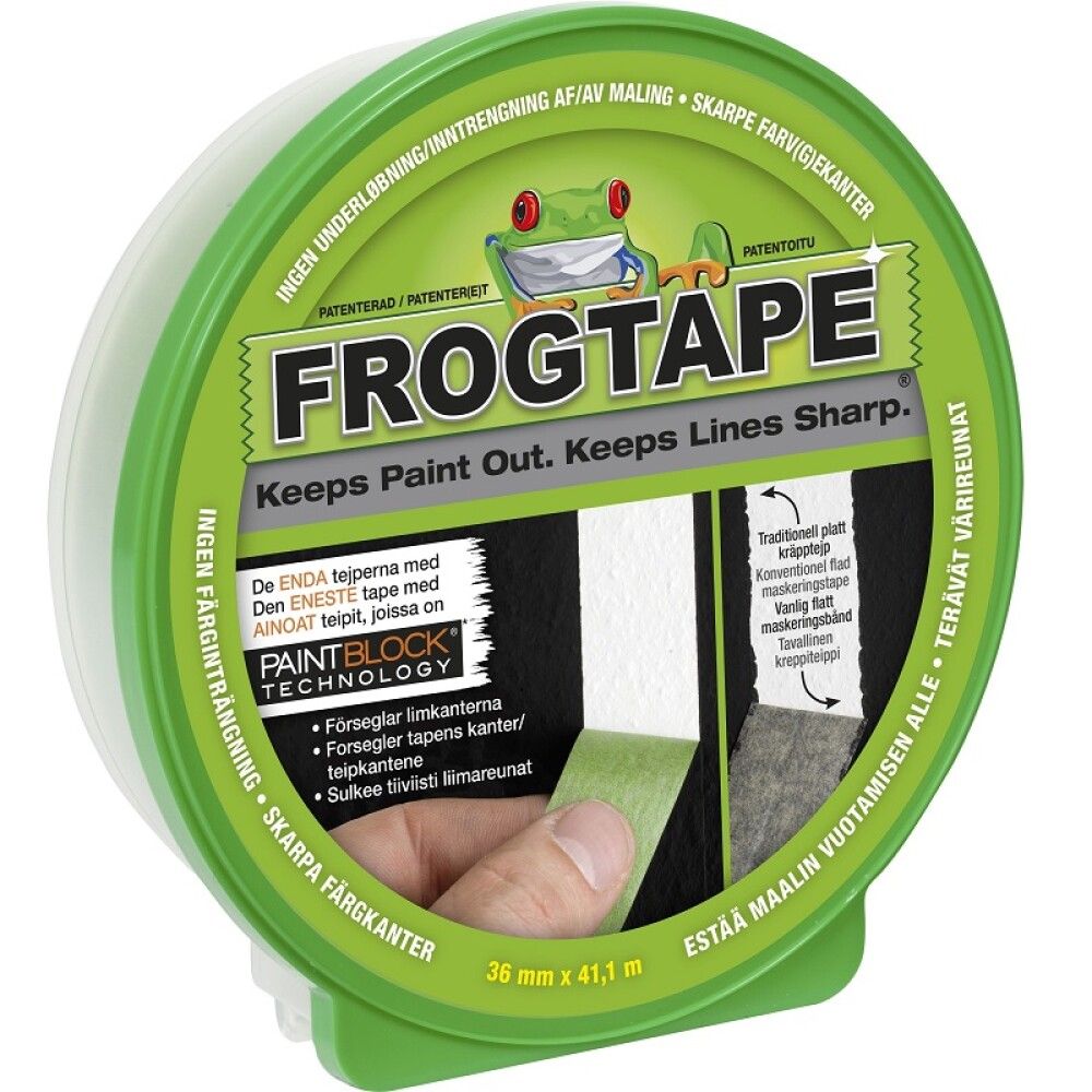 Teip FrogTape maali 36 mm x 41,1 m roheline