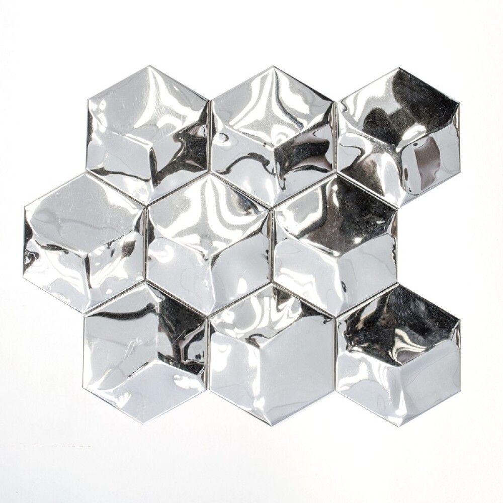 Mosaiik Hexagon 3D Glossy 26,2 x 23 cm