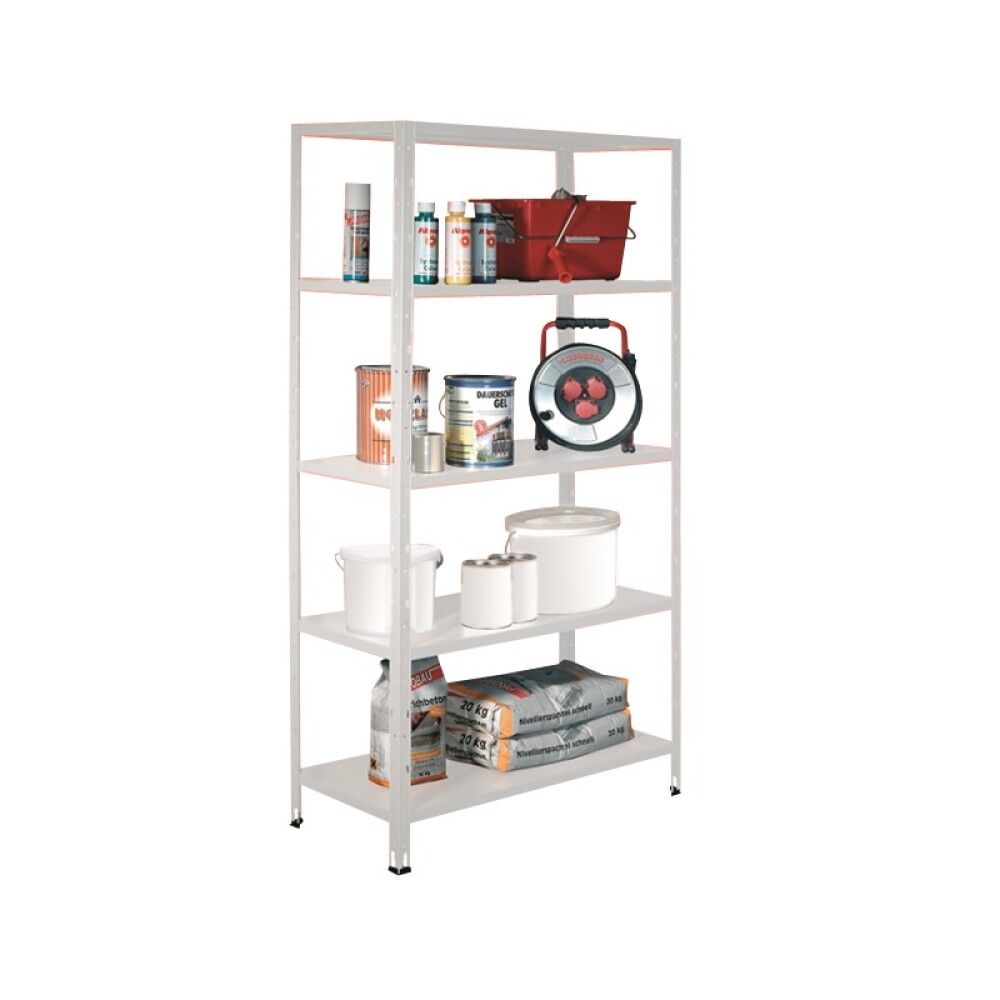 Metallriiul Regalux 188 x 100 x 45 cm, valge