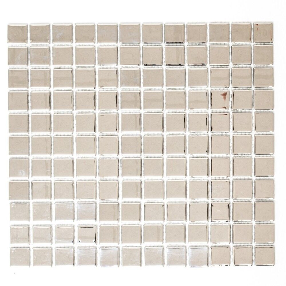 Klaasmosaiik Hõbedane Läikiv 30 × 32 cm