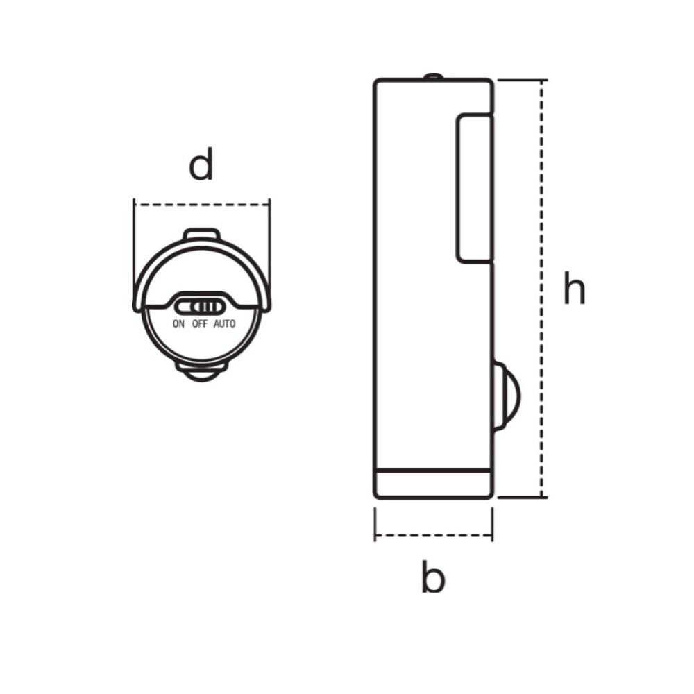 Sensorvalgusti Ledvance Nightlux Torch, valge