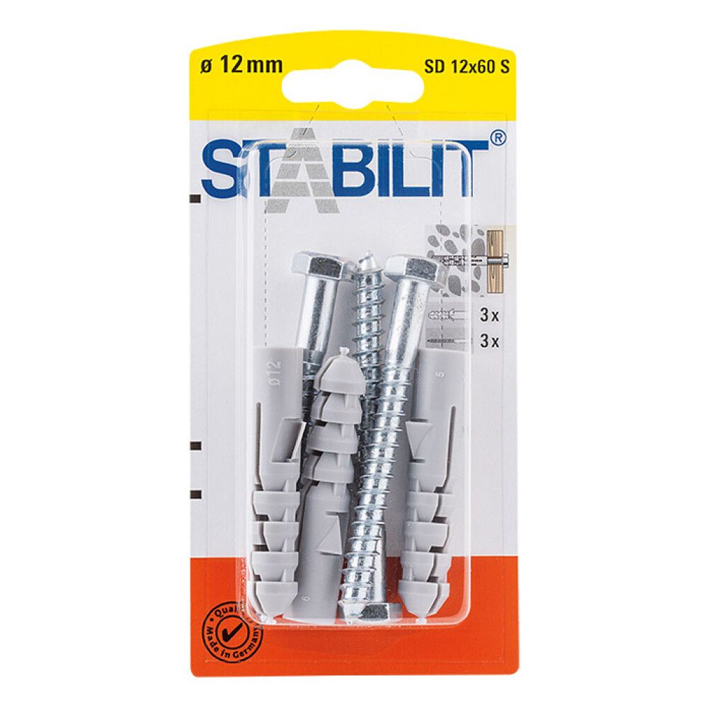 Tüübel kruviga Stabilit 12 x 60 mm