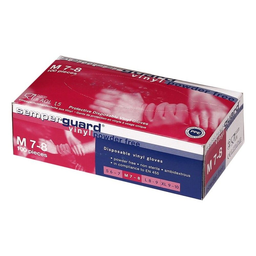 Vinüülkindad Semperguard s 8, 100 tk