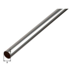 Ümartoru Gah Alberts alumiinium 20 x 1 x 2000 mm