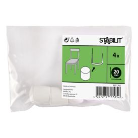 Torukaitse Stabilit ümar valge 20 mm 4 tk