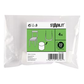 Torukaitse Stabilit ümar valge 22 mm 4 tk