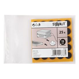 Libisemistõke Stabilit must 15 mm 25 tk