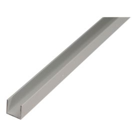 U-profiil alumiinium 20 x 8 x 2000 mm