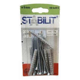 Tüübel kruviga Stabilit UD 6 x 50 S