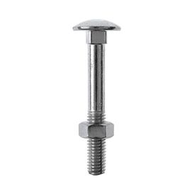 Puidupoldid mutriga Profi Depot ZN, DIN603, 6 x 50 mm, 100 tk