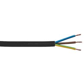 Elektrikaabel Kabelexpress H03VV-F3x0,75 mm² must, jooksva meetriga