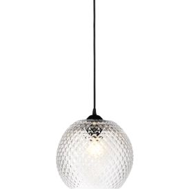 Rippvalgusti Nobb Ball Ø 22 cm, läbipaistev